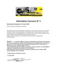 Information aux coureurs n°3